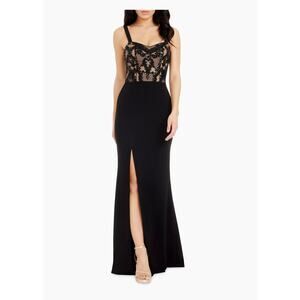 New Dress The Population Monique Lace Bustier Gown